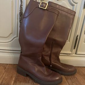 Coach Brown Leather Boots